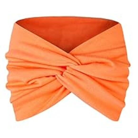 HeadBands Peach Wide Large Turban Boho Cloth Hairband Twisted Knot Yoga Hippie - Picture 2 of 11